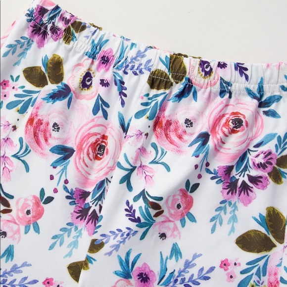 NWOTBaby Girls’ DADDY LITTLE GIRL Hoodie and Floral pantsSize:12-18MColor:Purple - Picture 7 of 8